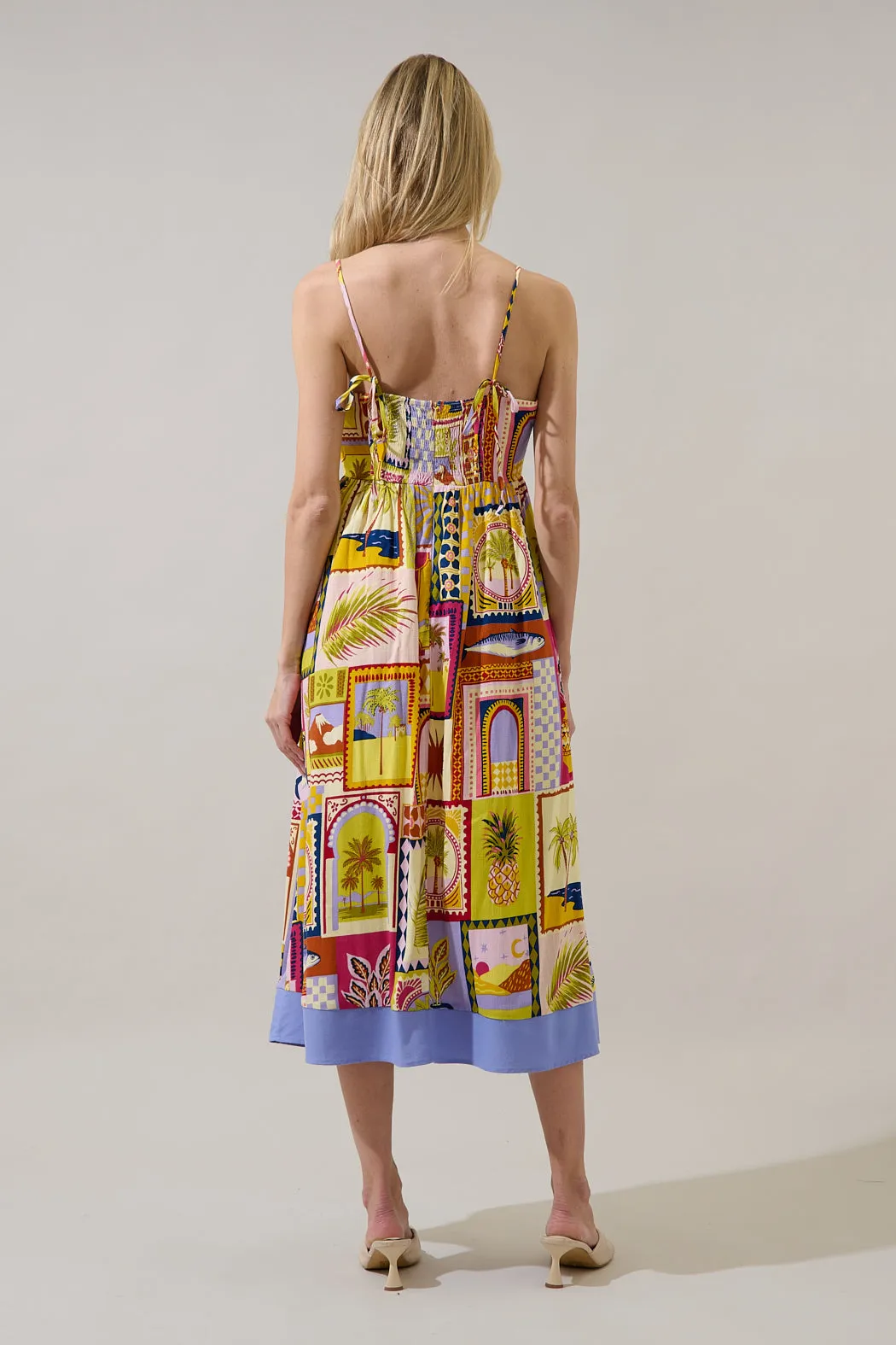 Senia Midi Dress Talmar Postcard sold by Sugarlips product image thumbnail 3