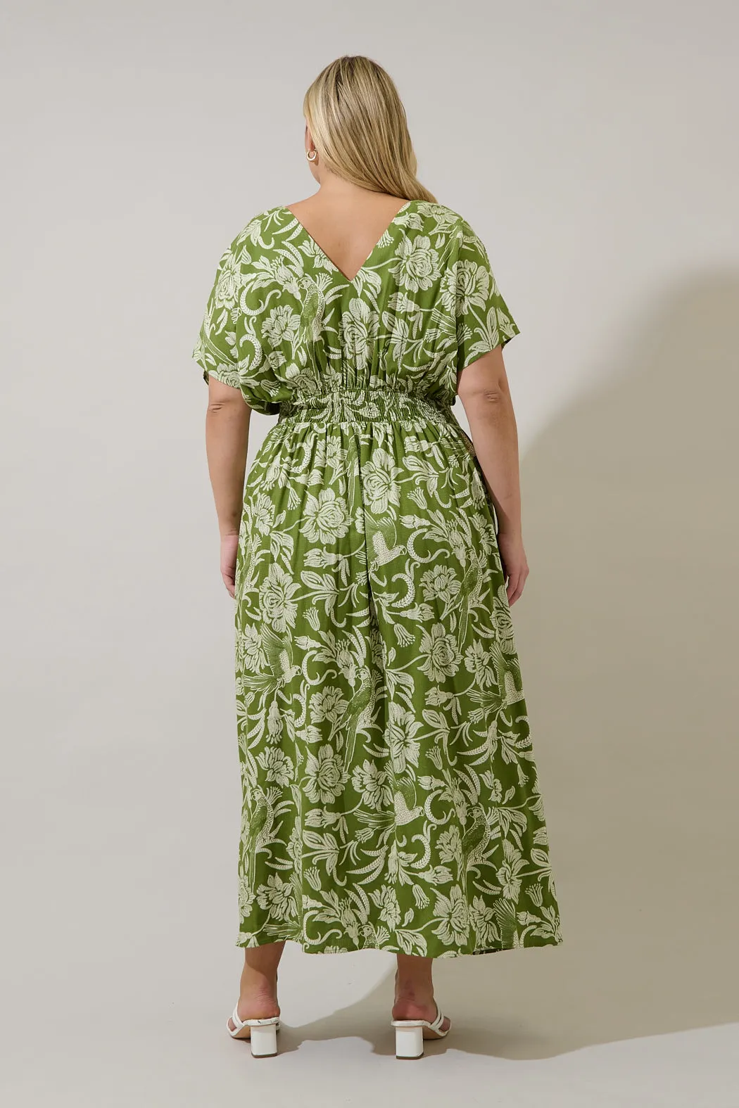Melda Pleated Midi Dress Kory Floral Curve sold by Sugarlips product image thumbnail 2
