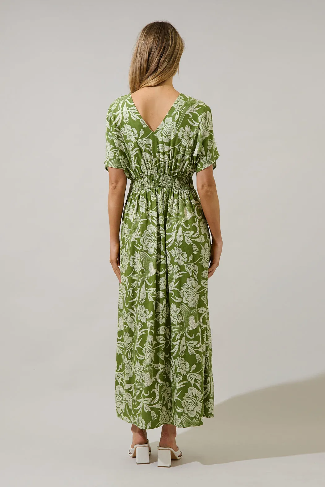 Melda Pleated Midi Dress Kory Floral sold by Sugarlips product image thumbnail 3