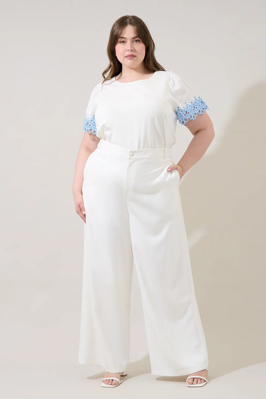 Jainy Embroidered Knit Top Curve sold by Sugarlips product image thumbnail 4