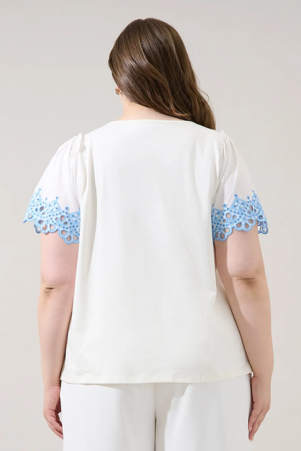 Jainy Embroidered Knit Top Curve sold by Sugarlips product image thumbnail 2