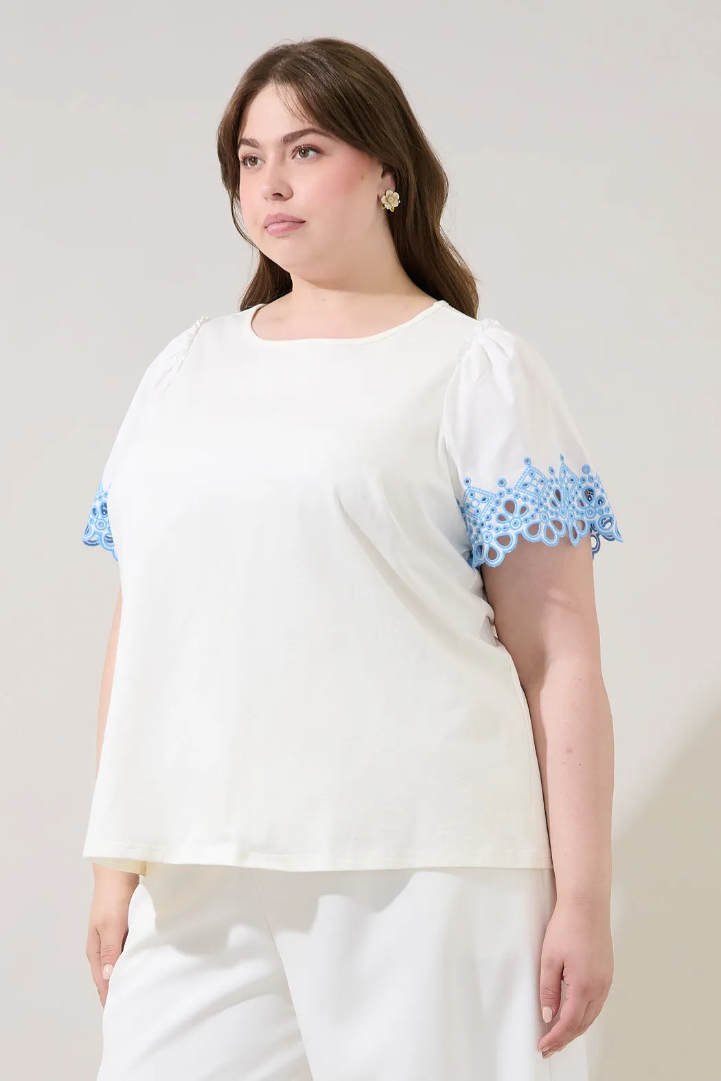 Jainy Embroidered Knit Top Curve sold by Sugarlips product image thumbnail 3