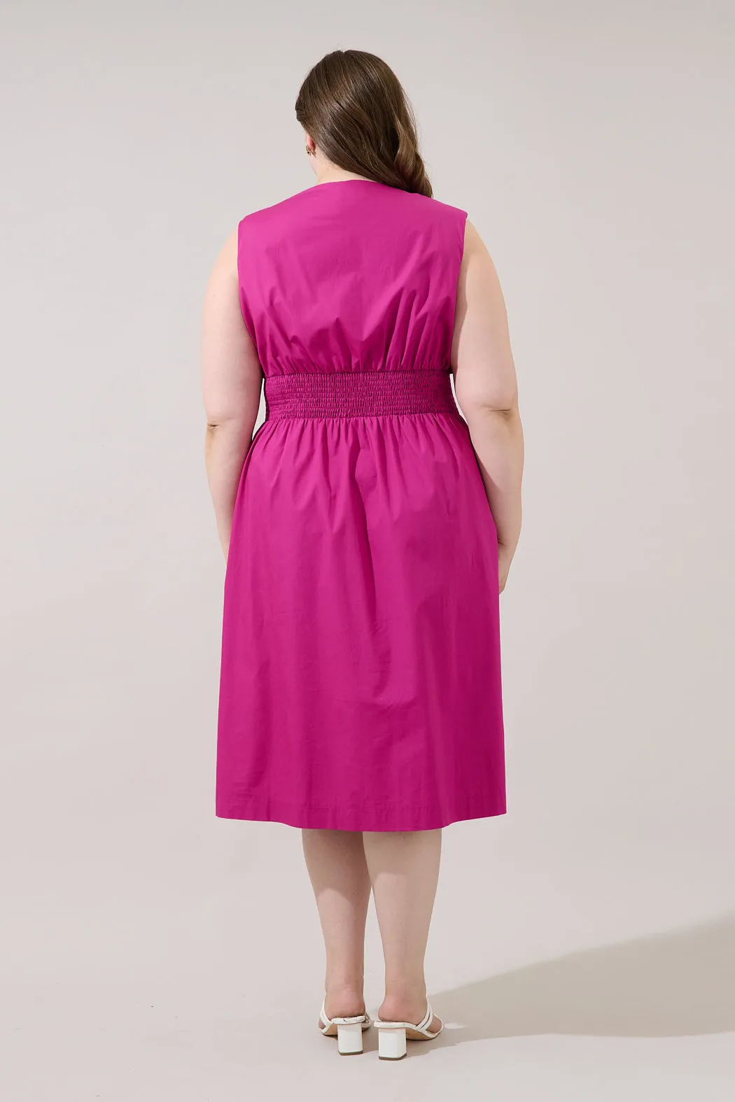 Joslyn Two-way Zipper Midi Dress Curve sold by Sugarlips product image thumbnail 3