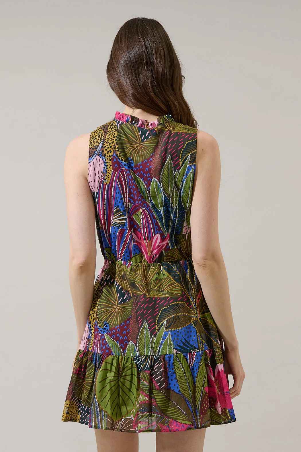 Itzel Shift Mini Dress Jenla Tropical sold by Sugarlips product image thumbnail 3