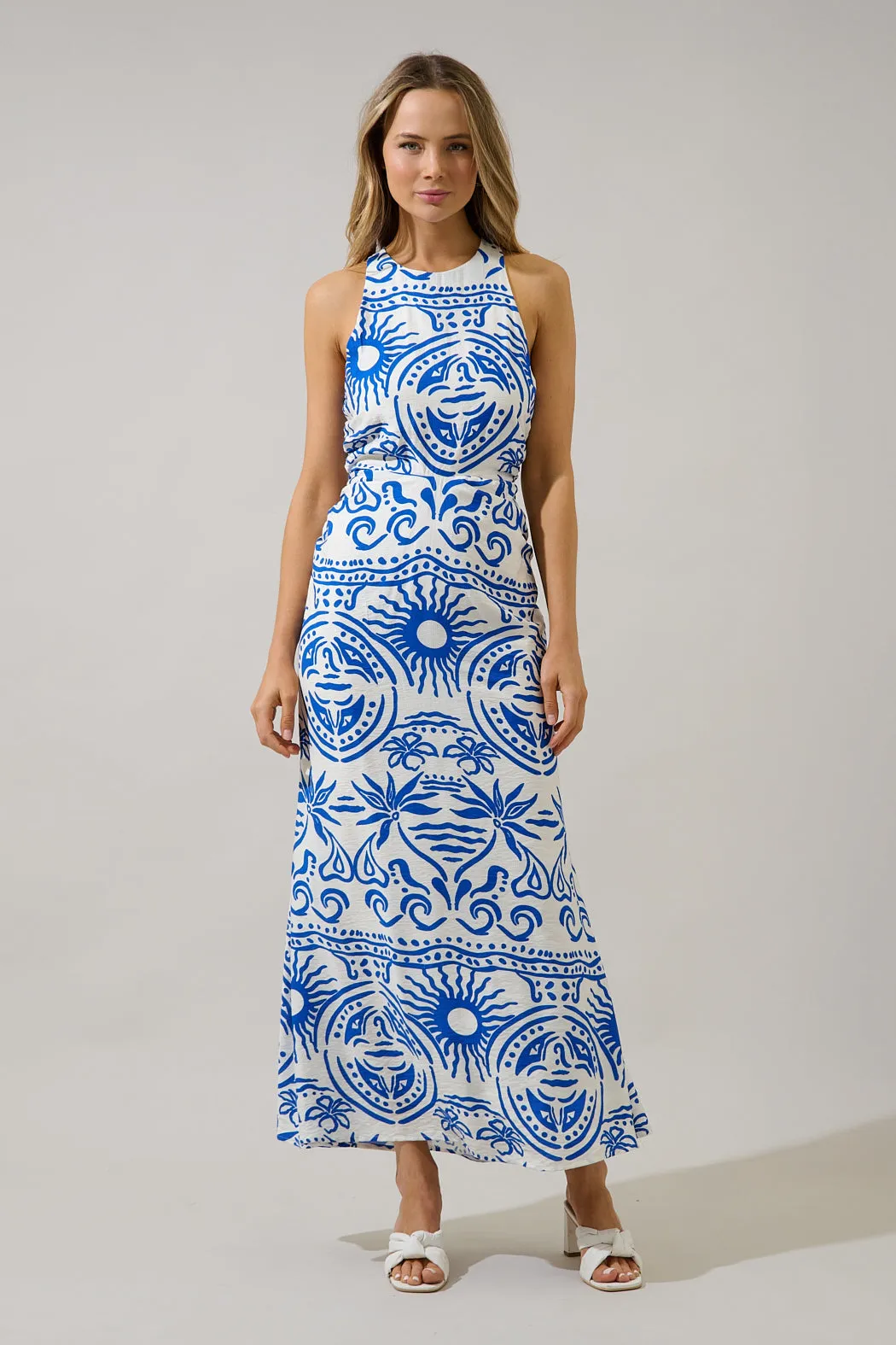 Sandie Open Cross Back Maxi Dress sold by Sugarlips product image thumbnail 3