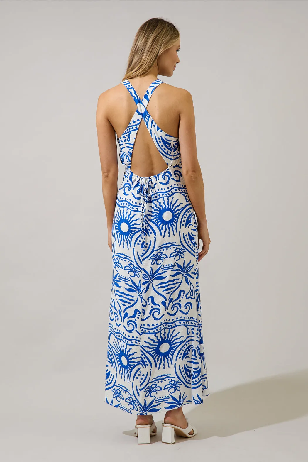 Sandie Open Cross Back Maxi Dress sold by Sugarlips product image thumbnail 4