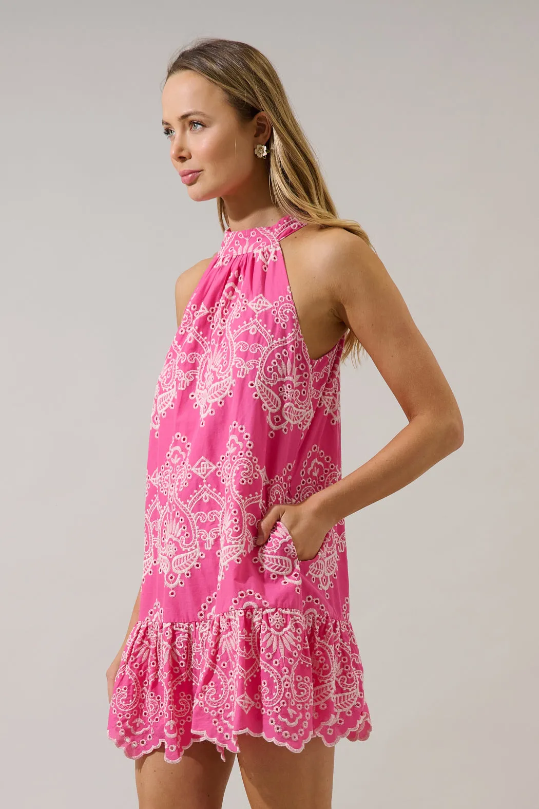 Laly Mini Ruffle Dress Dariet Eyelet sold by Sugarlips product image thumbnail 4