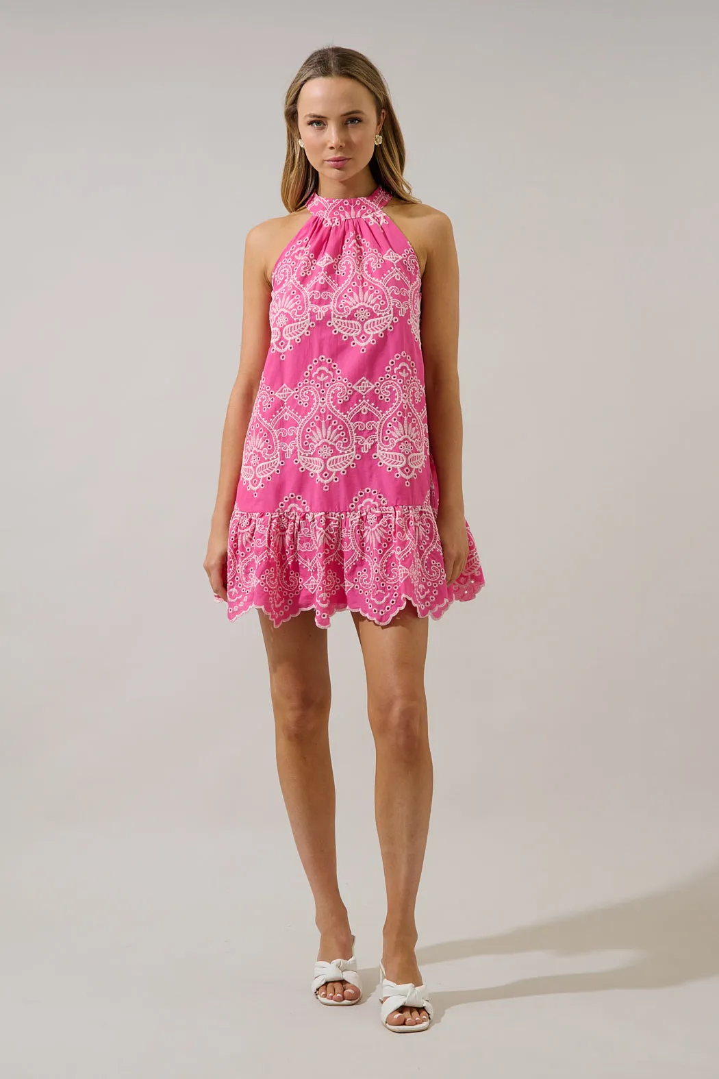 Laly Mini Ruffle Dress Dariet Eyelet sold by Sugarlips product image thumbnail 5