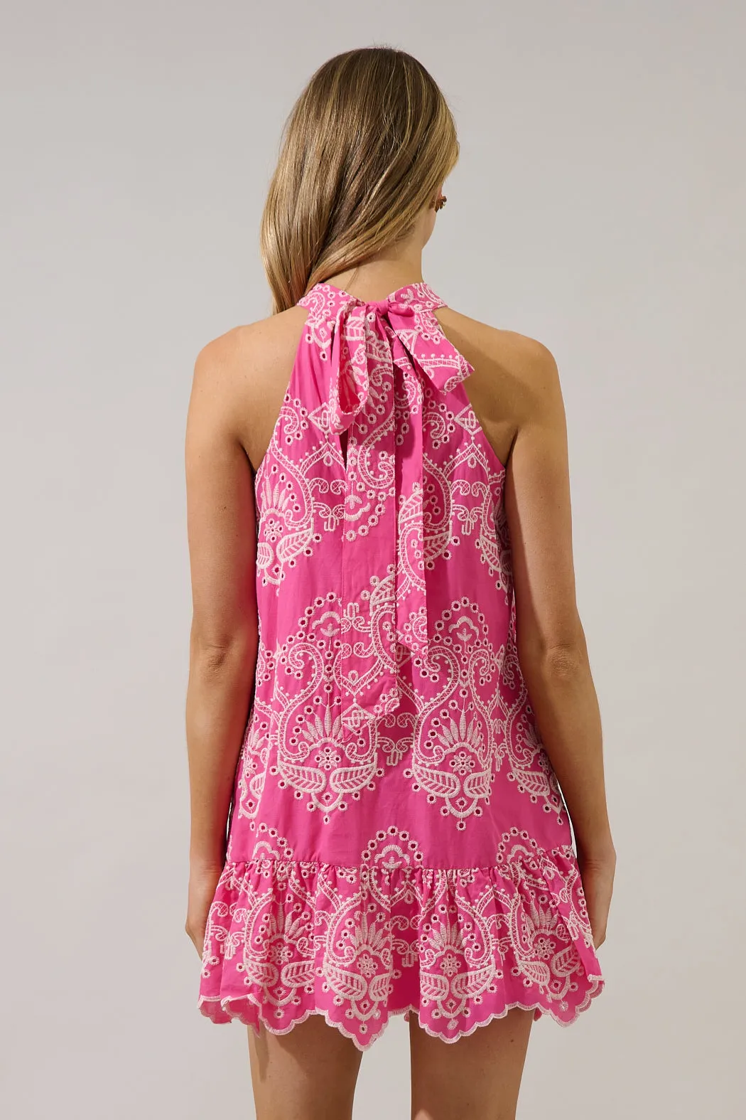 Laly Mini Ruffle Dress Dariet Eyelet sold by Sugarlips product image thumbnail 3