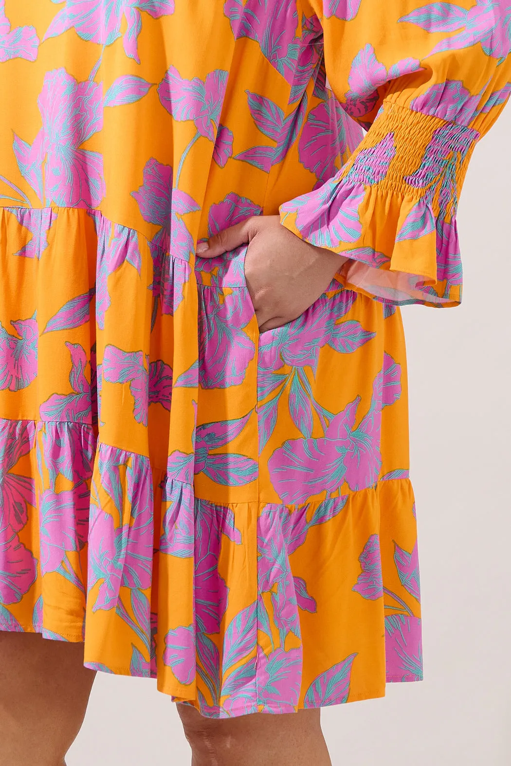 Anamy Shift Mini Dress Floral Curve sold by Sugarlips product image thumbnail 5