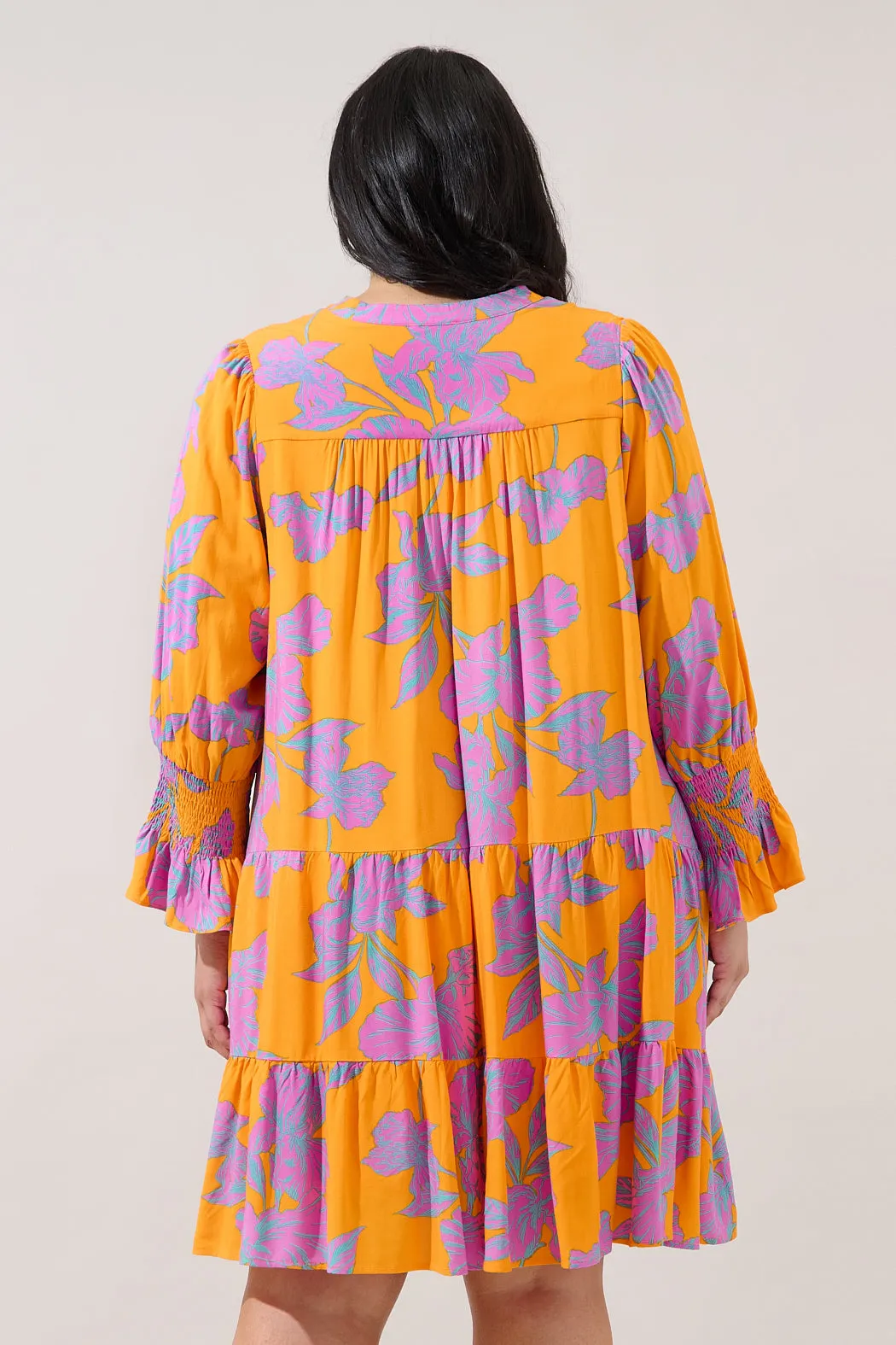 Anamy Shift Mini Dress Floral Curve sold by Sugarlips product image thumbnail 2