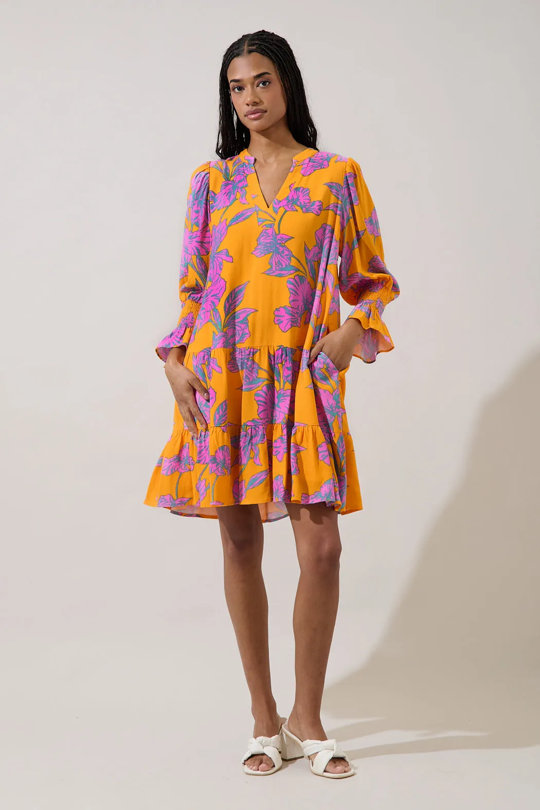 Anamy Shift Mini Dress Floral sold by Sugarlips product image thumbnail 4