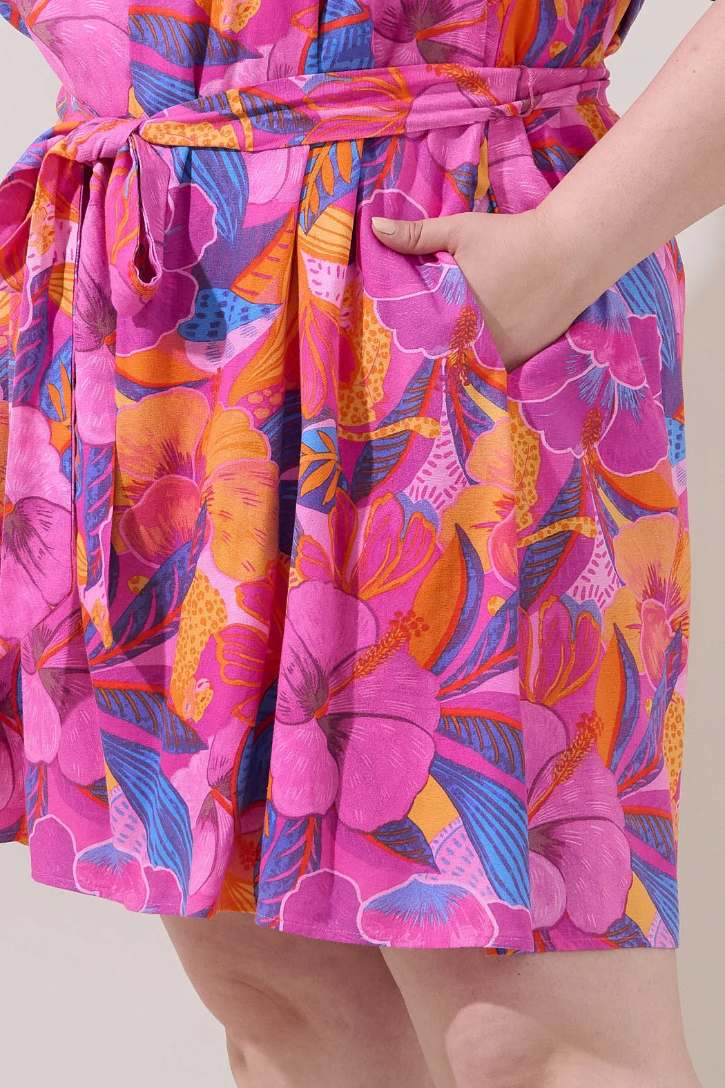 Samrie Shift Mini Dress Chelsy Floral Curve sold by Sugarlips product image thumbnail 5