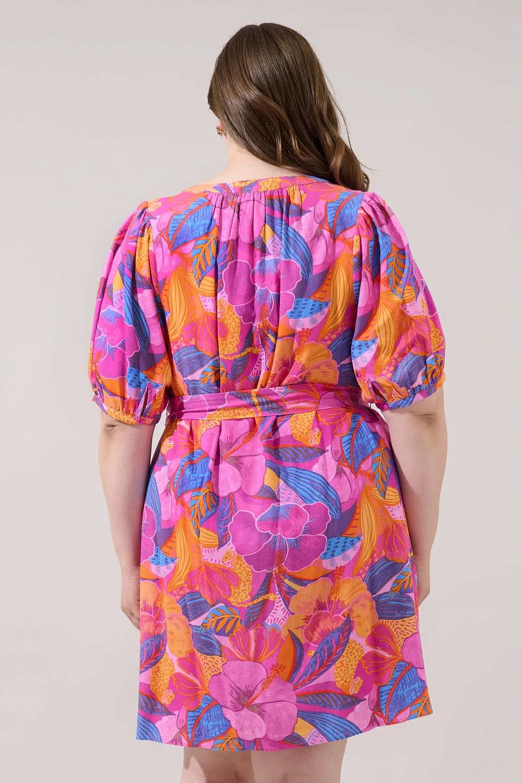 Samrie Shift Mini Dress Chelsy Floral Curve sold by Sugarlips product image thumbnail 2