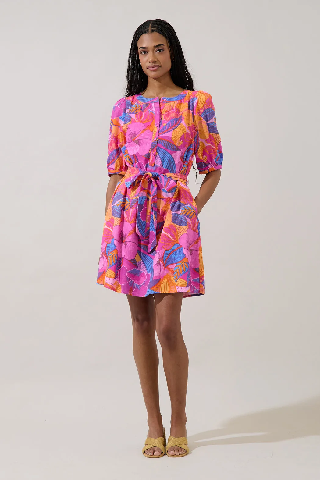 Samrie Shift Mini Dress Chelsy Floral sold by Sugarlips product image thumbnail 4