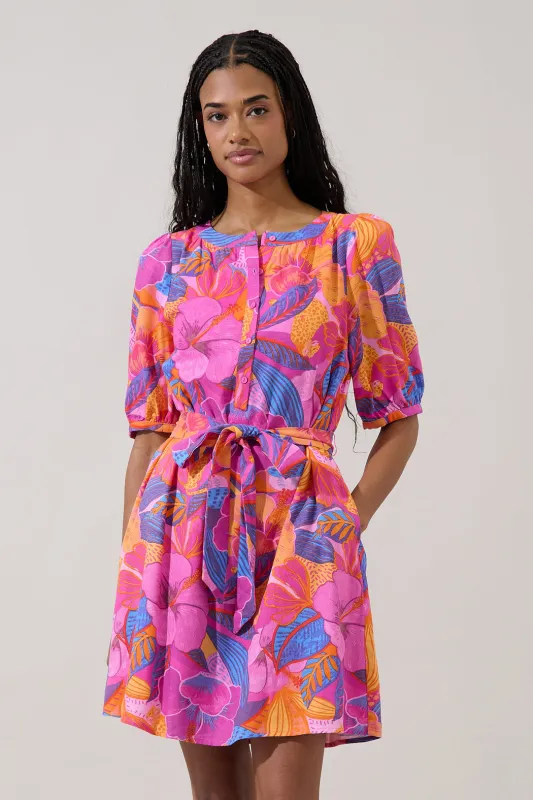 Samrie Shift Mini Dress Chelsy Floral made by Sugarlips