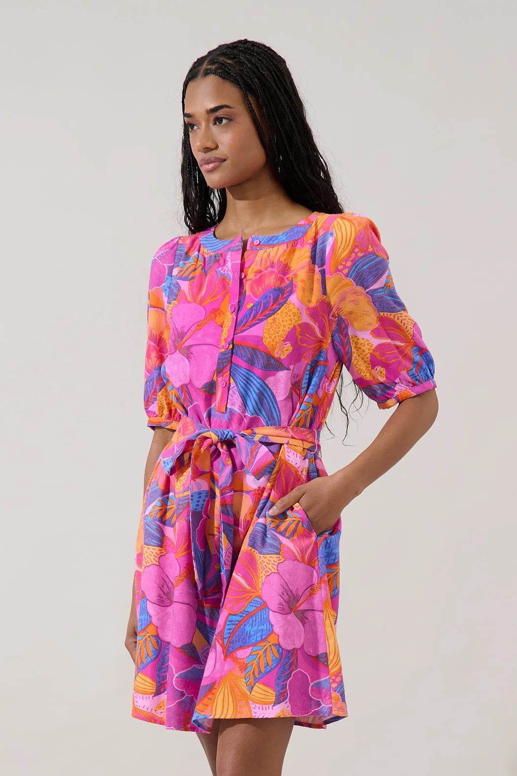 Samrie Shift Mini Dress Chelsy Floral sold by Sugarlips product image thumbnail 3