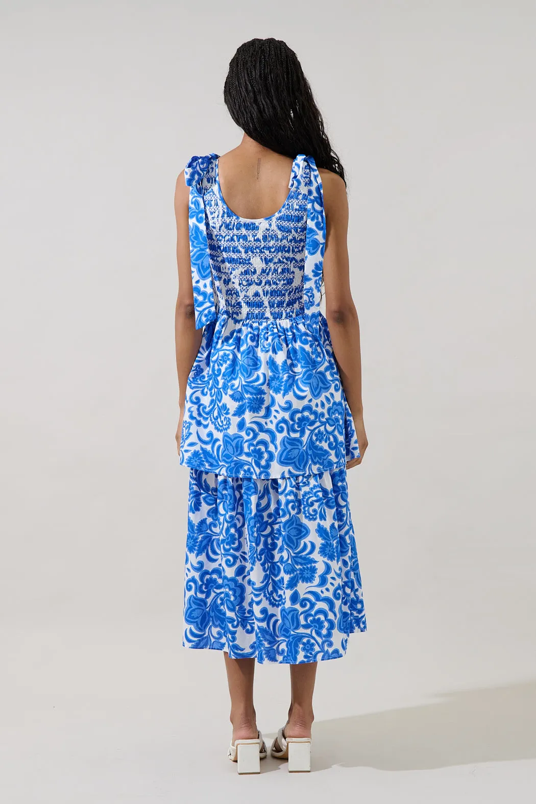 Kasia Smocked Midi Dress Magee Floral sold by Sugarlips product image thumbnail 2