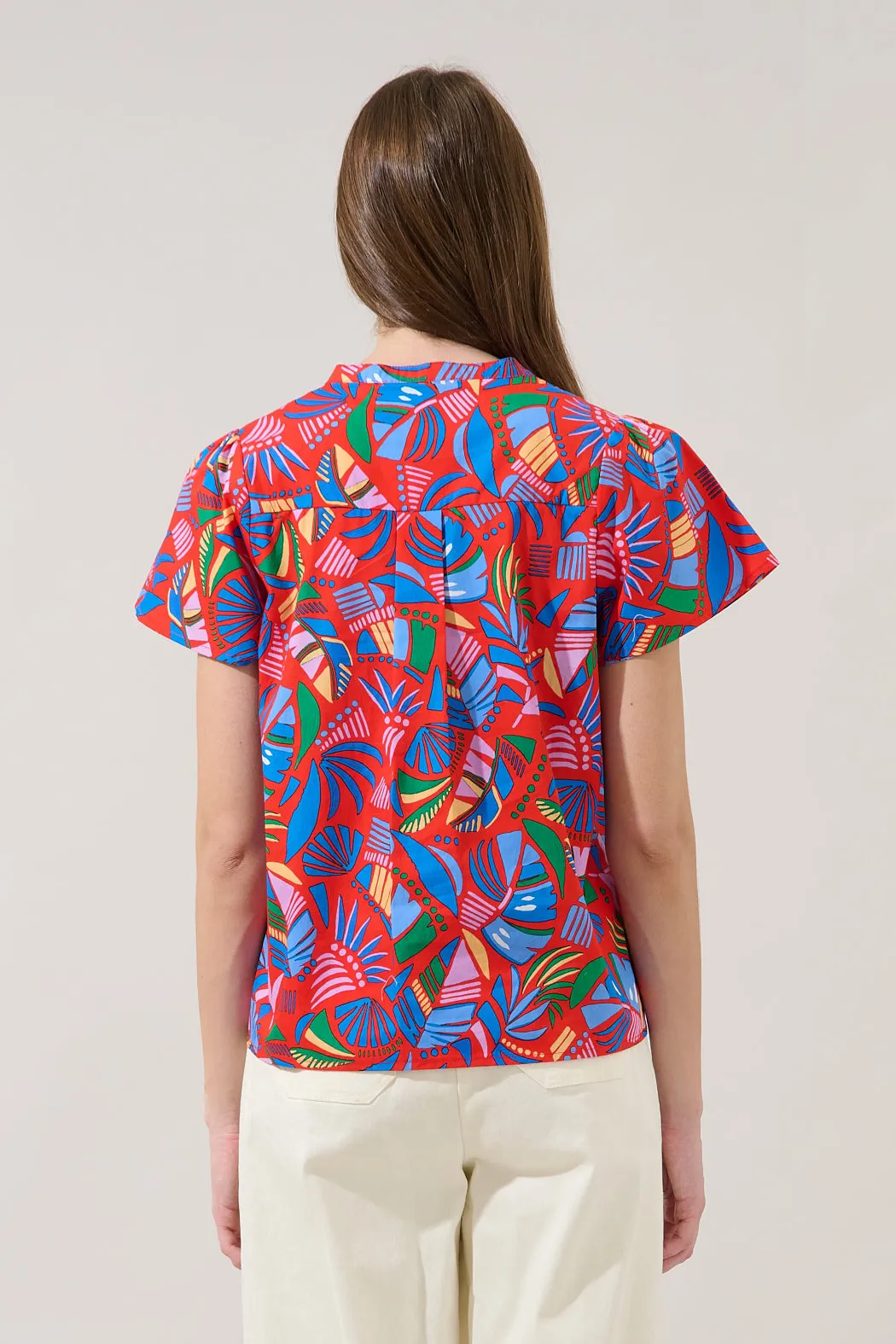 Risony Pleated Top Tropical sold by Sugarlips product image thumbnail 2