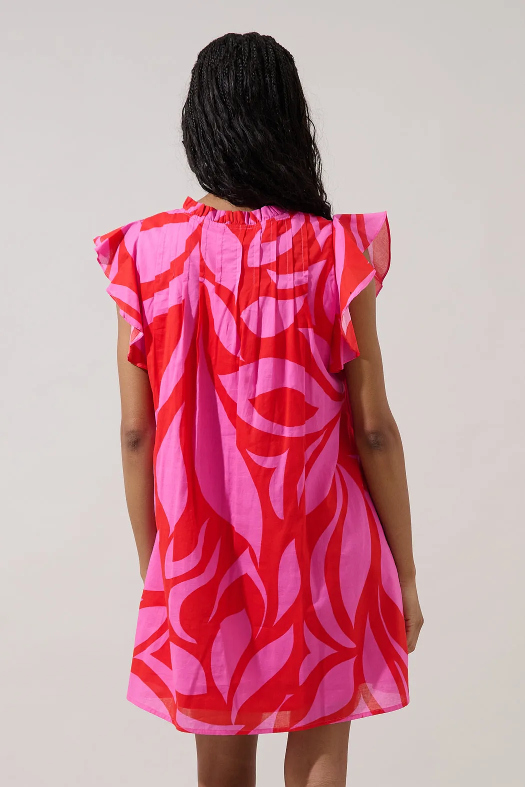 Renie Shift Mini Dress Abstract sold by Sugarlips product image thumbnail 2