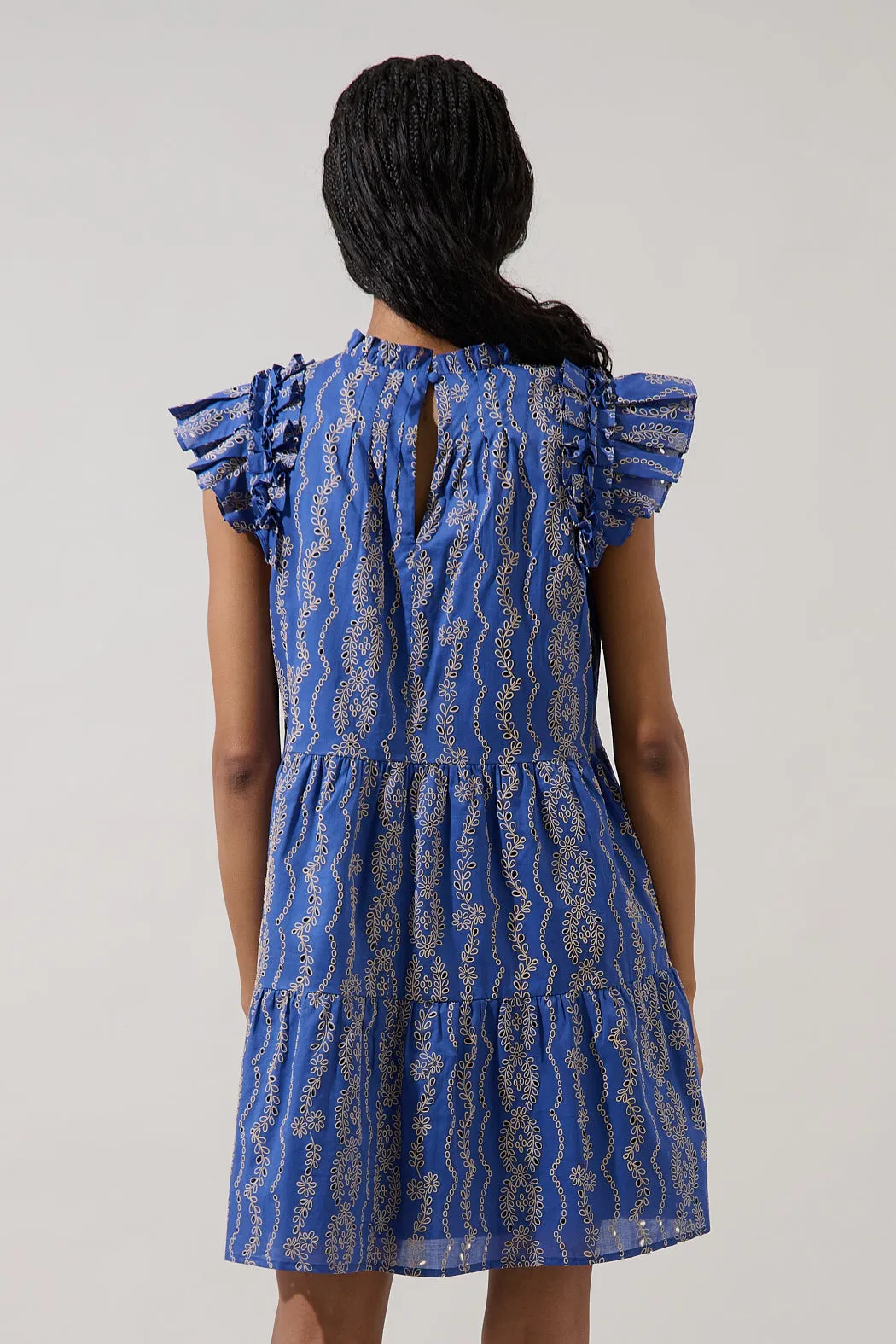 Lauren Shift Mini Dress Eyelet sold by Sugarlips product image thumbnail 2
