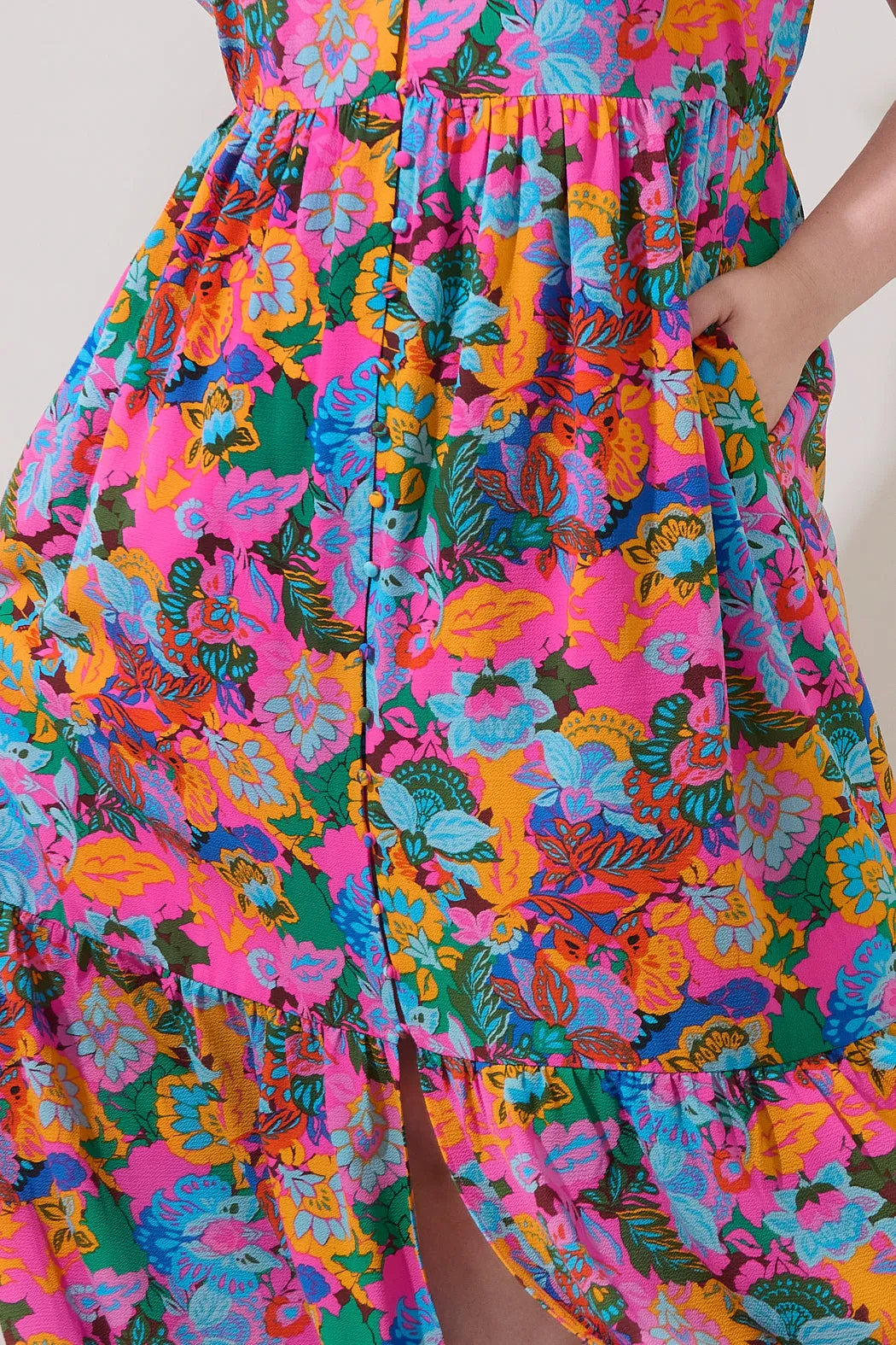 Evianna Flutter Maxi Dress Madely Floral Curve sold by Sugarlips product image thumbnail 5