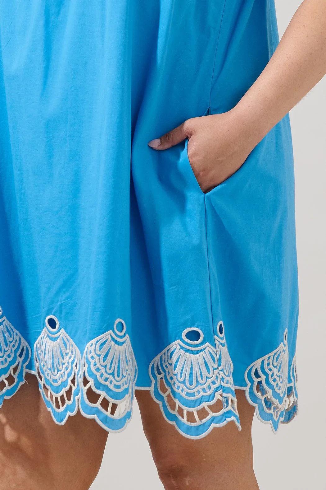Regina Embroidered Shift Mini Dress Curve sold by Sugarlips product image thumbnail 5