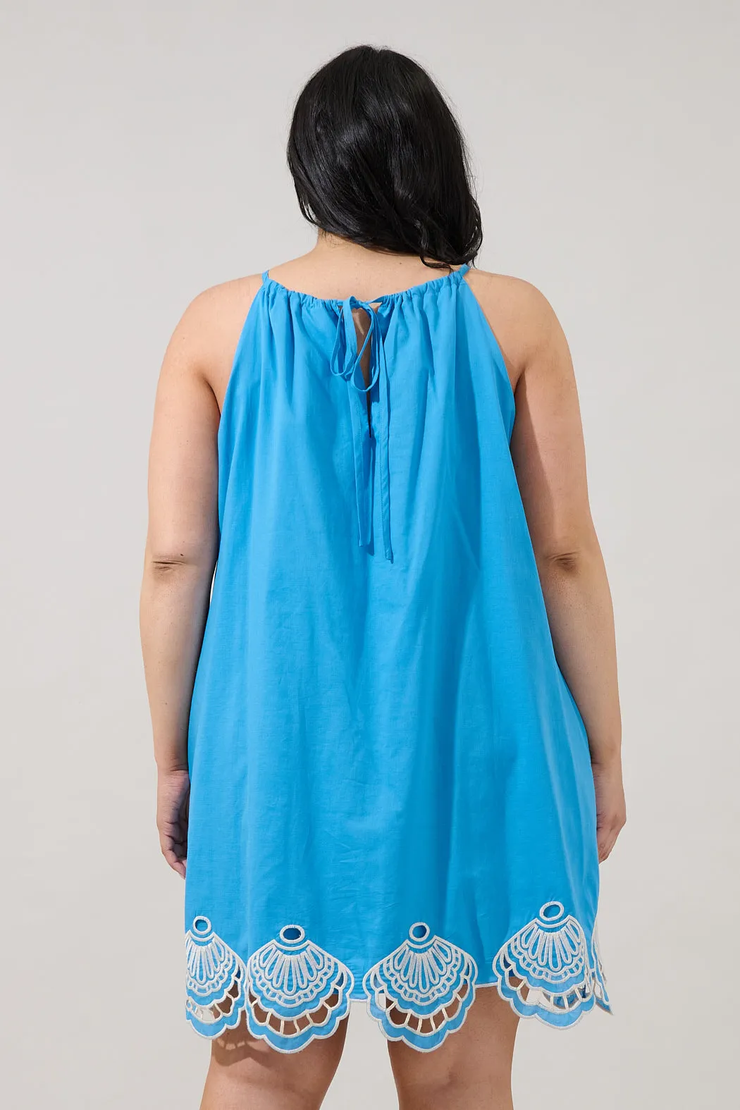 Regina Embroidered Shift Mini Dress Curve sold by Sugarlips product image thumbnail 2