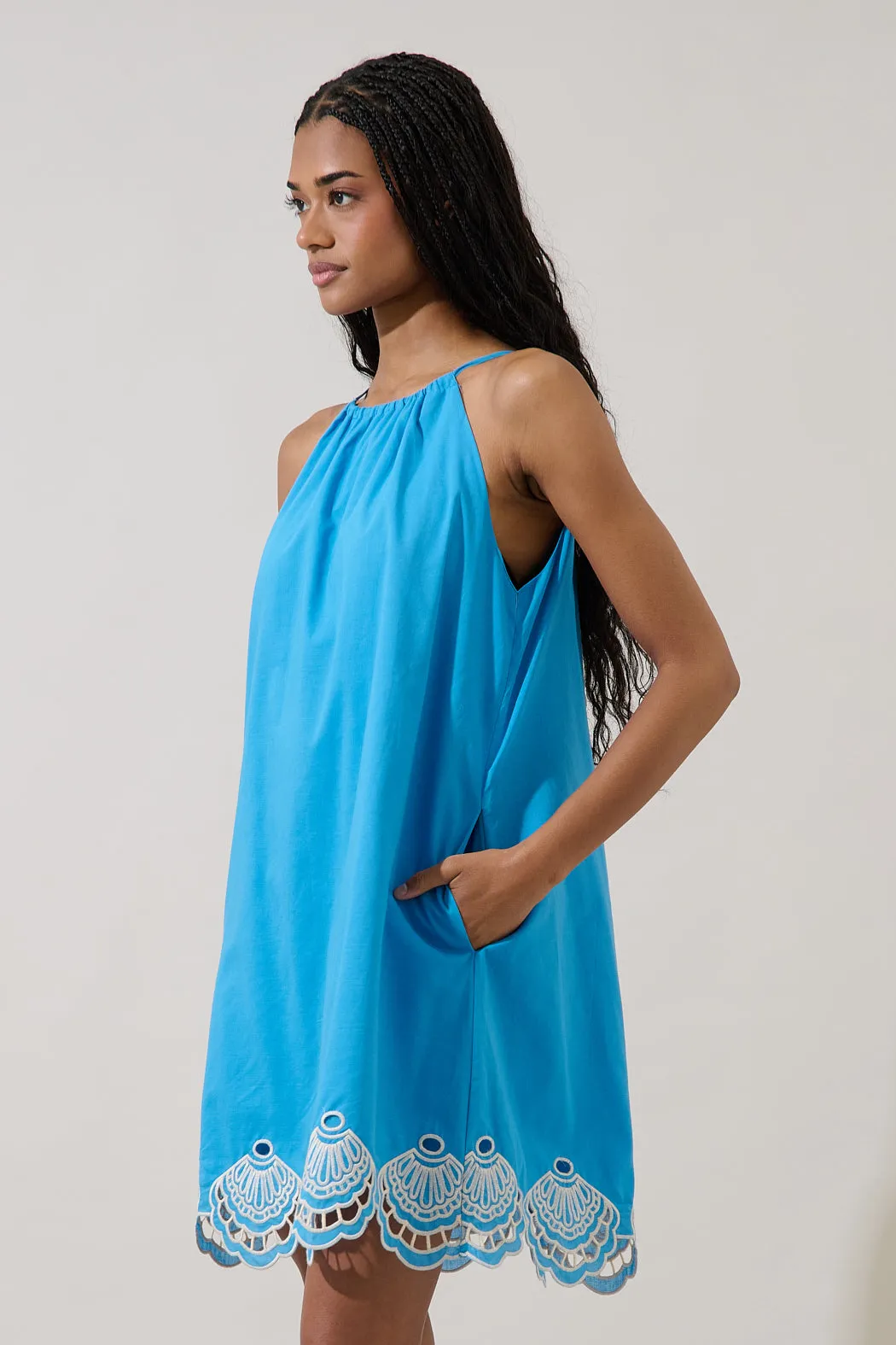 Regina Embroidered Shift Mini Dress sold by Sugarlips product image thumbnail 4