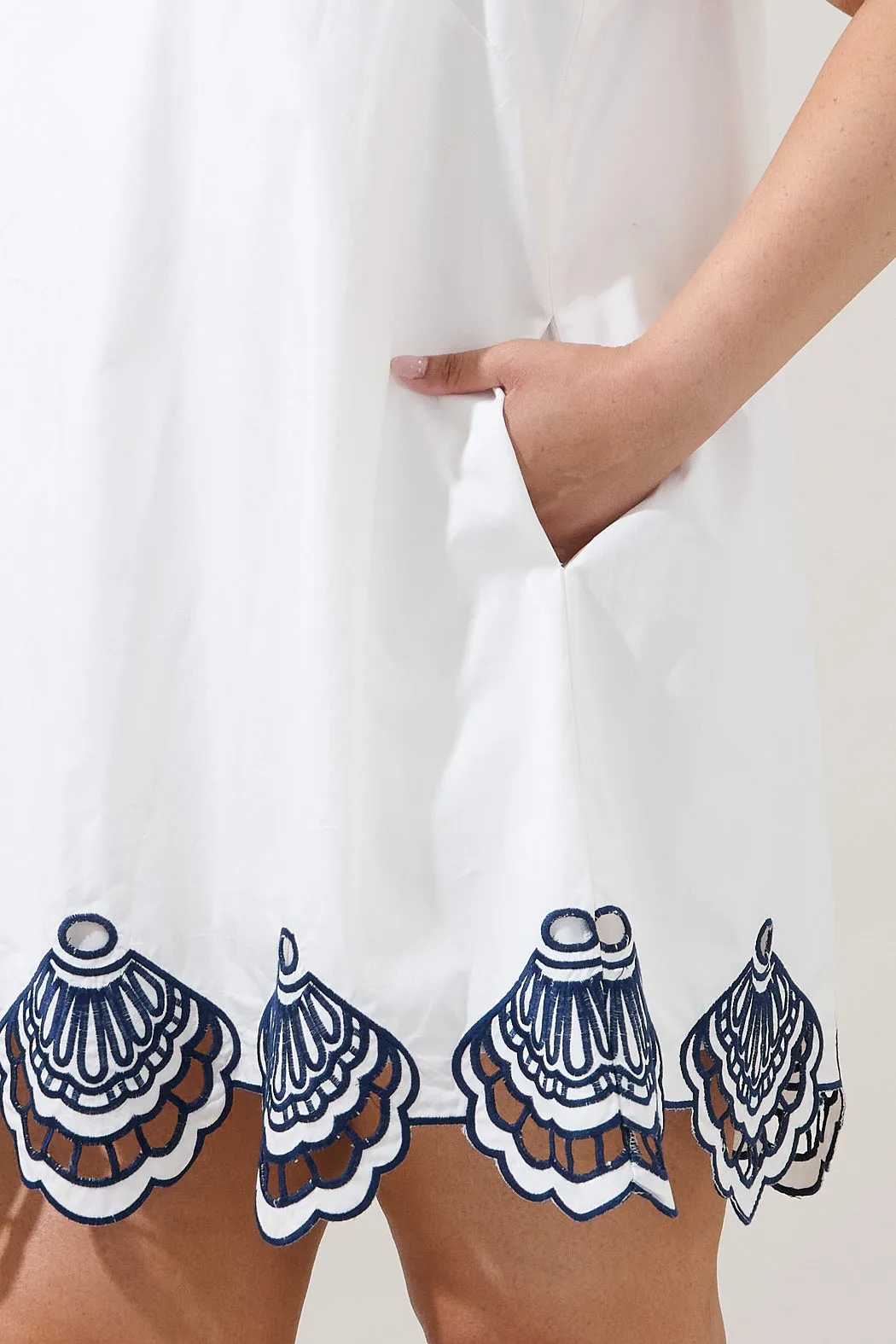 Ashley Embroidered Collared Mini Dress Curve sold by Sugarlips product image thumbnail 5