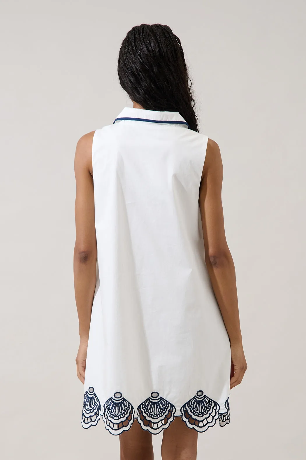 Ashley Embroidered Collared Mini Dress sold by Sugarlips product image thumbnail 2