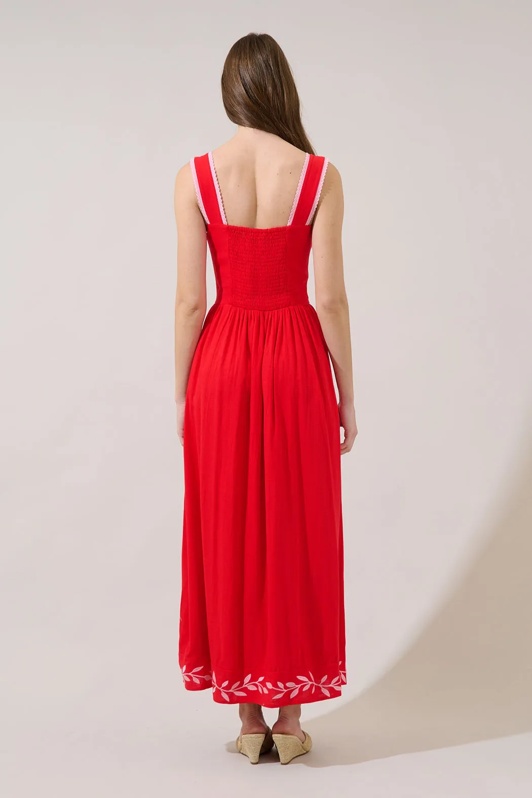 Jaylan Embroidered Sleeveless Maxi Dress sold by Sugarlips product image thumbnail 3
