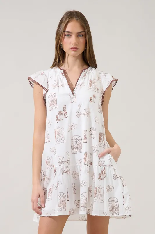 Damry Shift Mini Dress Toile made by Sugarlips