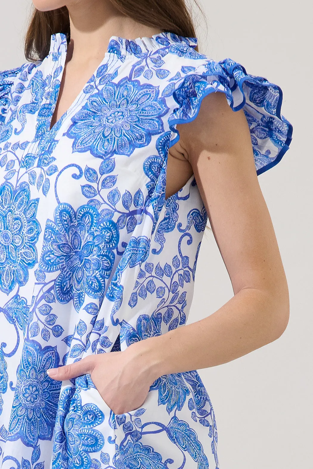 Merina Shift Mini Dress Floral sold by Sugarlips product image thumbnail 5