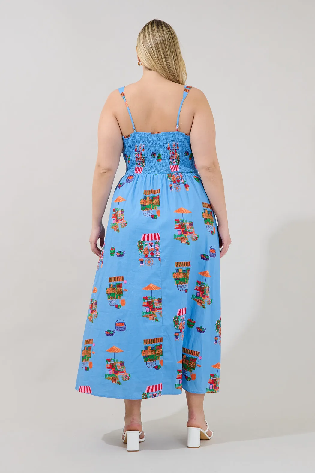 Panola Smocked Maxi Dress Flower Mart Curve sold by Sugarlips product image thumbnail 2