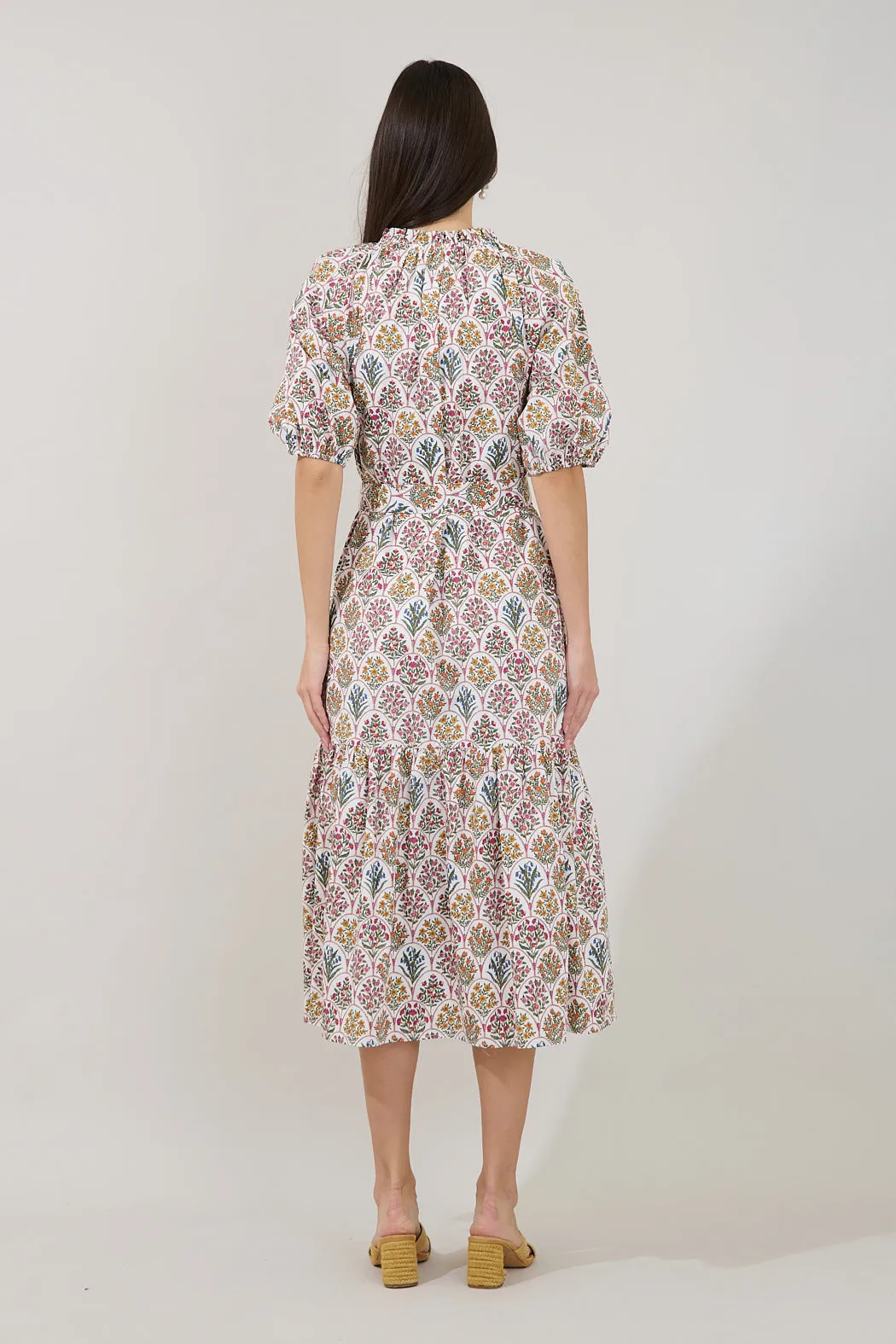 Wynette Tiered Midi Dress Kathy Floral sold by Sugarlips product image thumbnail 2