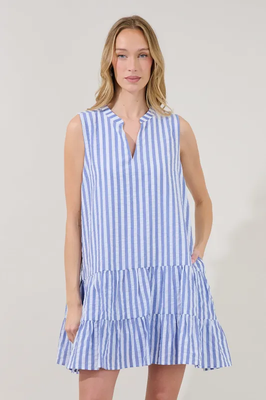 Addelyn Stripe Shift Mini Dress made by Sugarlips