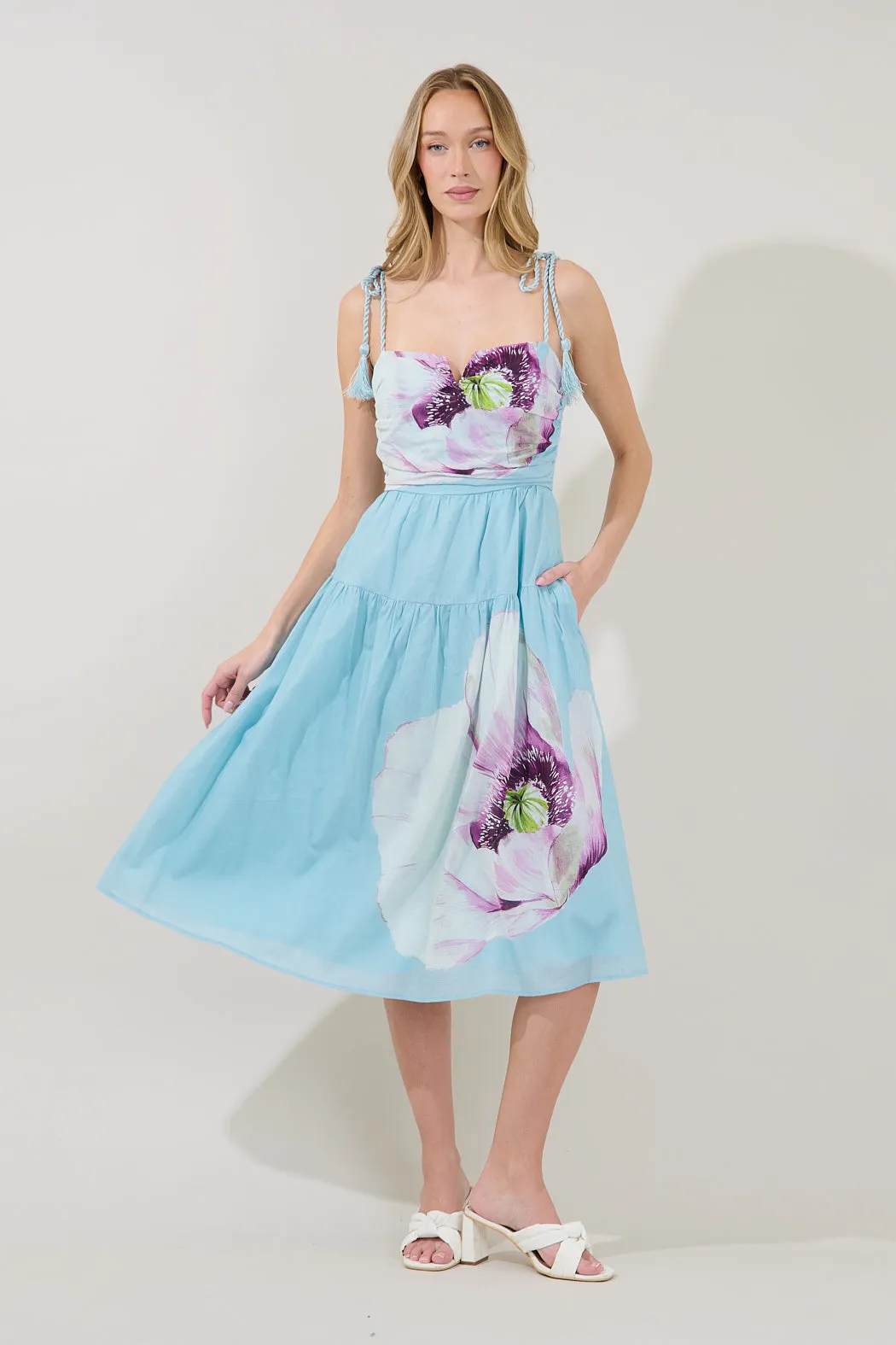 Rensie Midi Dress Floral sold by Sugarlips