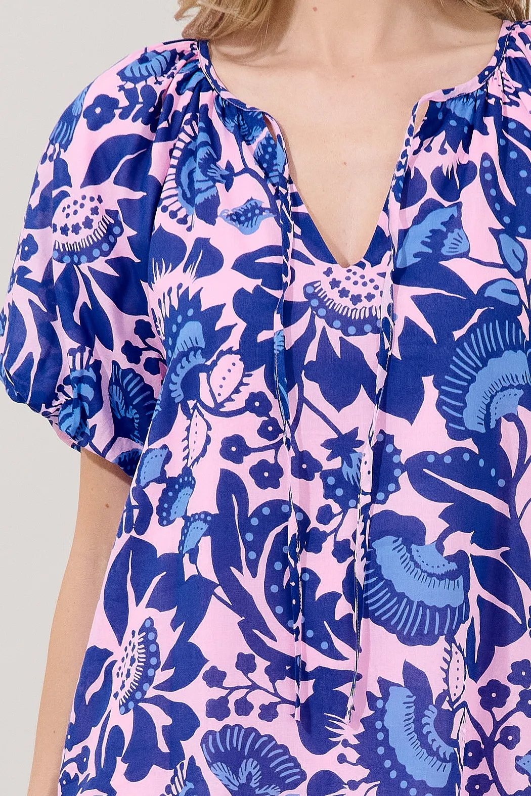 Overseas Balloon Sleeve Top Floral sold by Sugarlips product image thumbnail 5