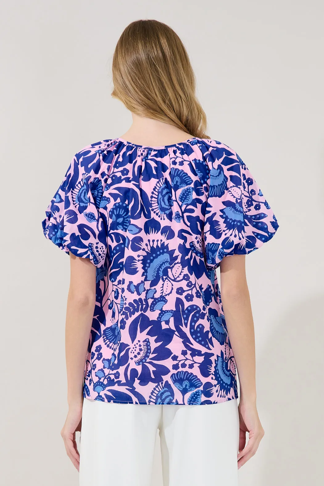 Overseas Balloon Sleeve Top Floral sold by Sugarlips product image thumbnail 2