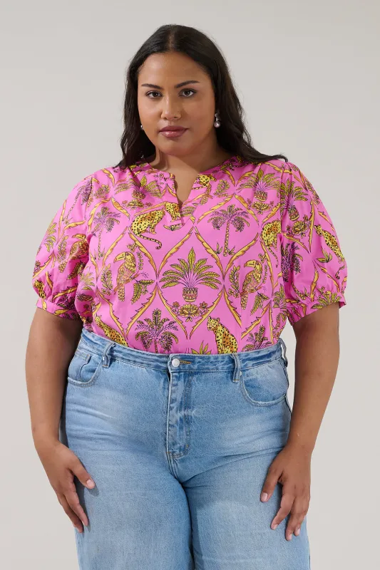 Neli Split Neck Top Pantheress Curve made by Sugarlips