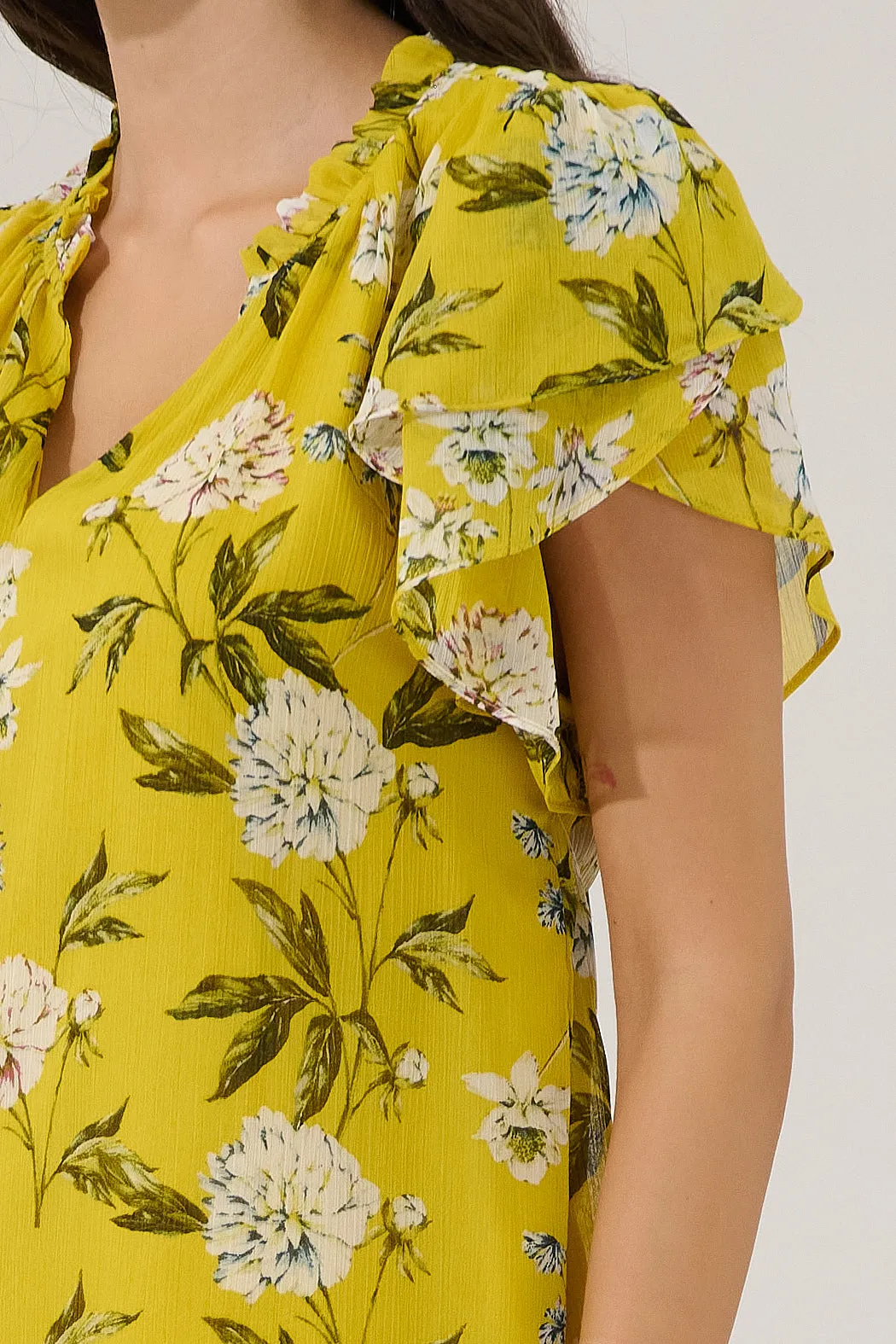 Montie Ruffle Blouse Verisa Floral sold by Sugarlips product image thumbnail 5