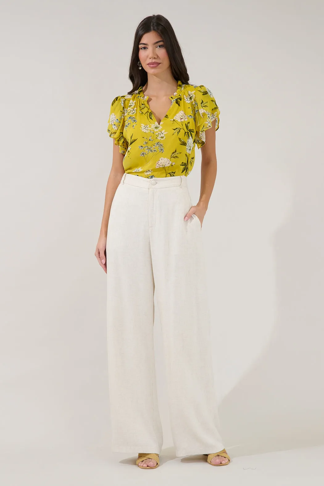 Montie Ruffle Blouse Verisa Floral sold by Sugarlips product image thumbnail 4