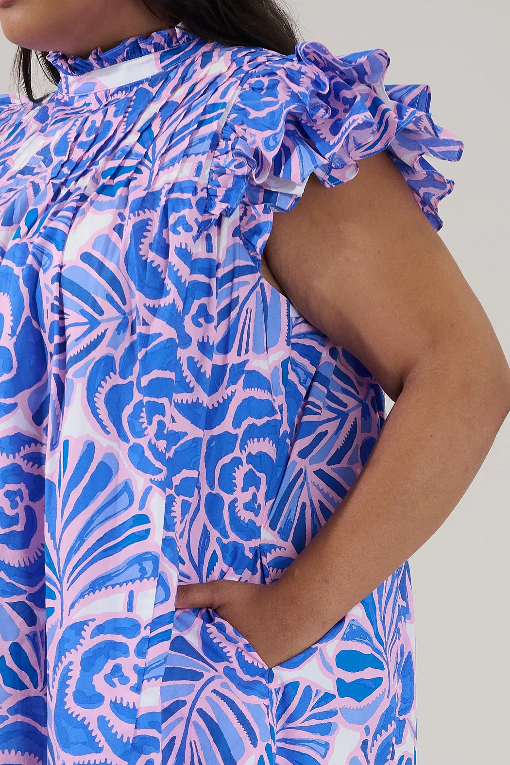Lovel Shift Mini Dress Floral Curve sold by Sugarlips product image thumbnail 5