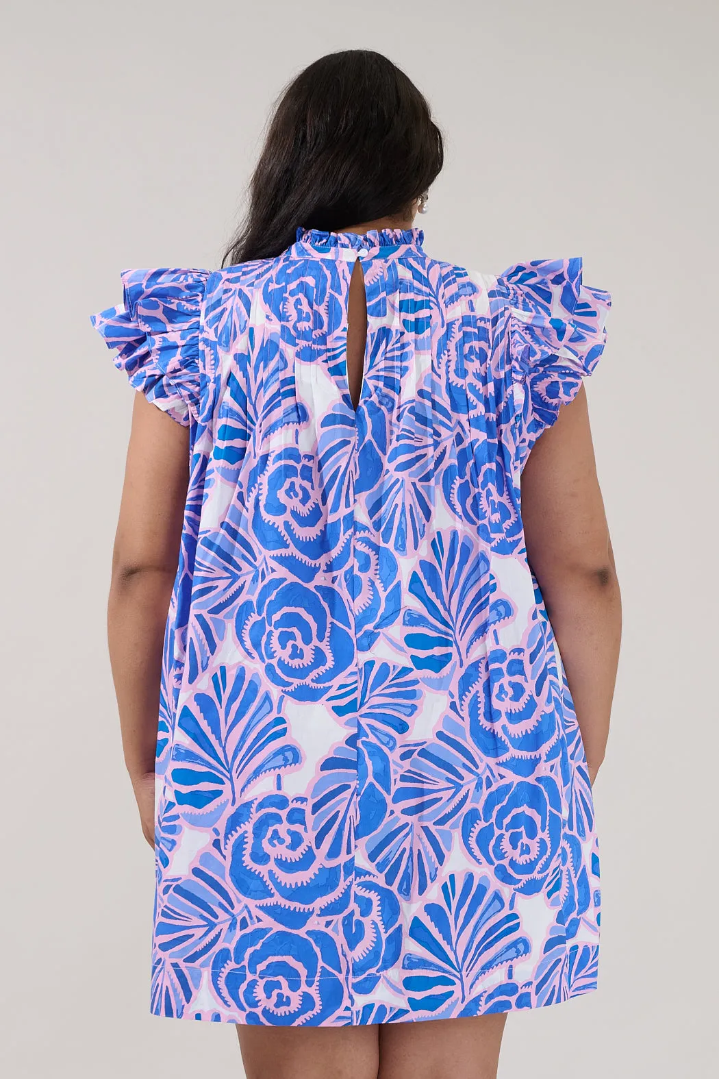 Lovel Shift Mini Dress Floral Curve sold by Sugarlips product image thumbnail 2