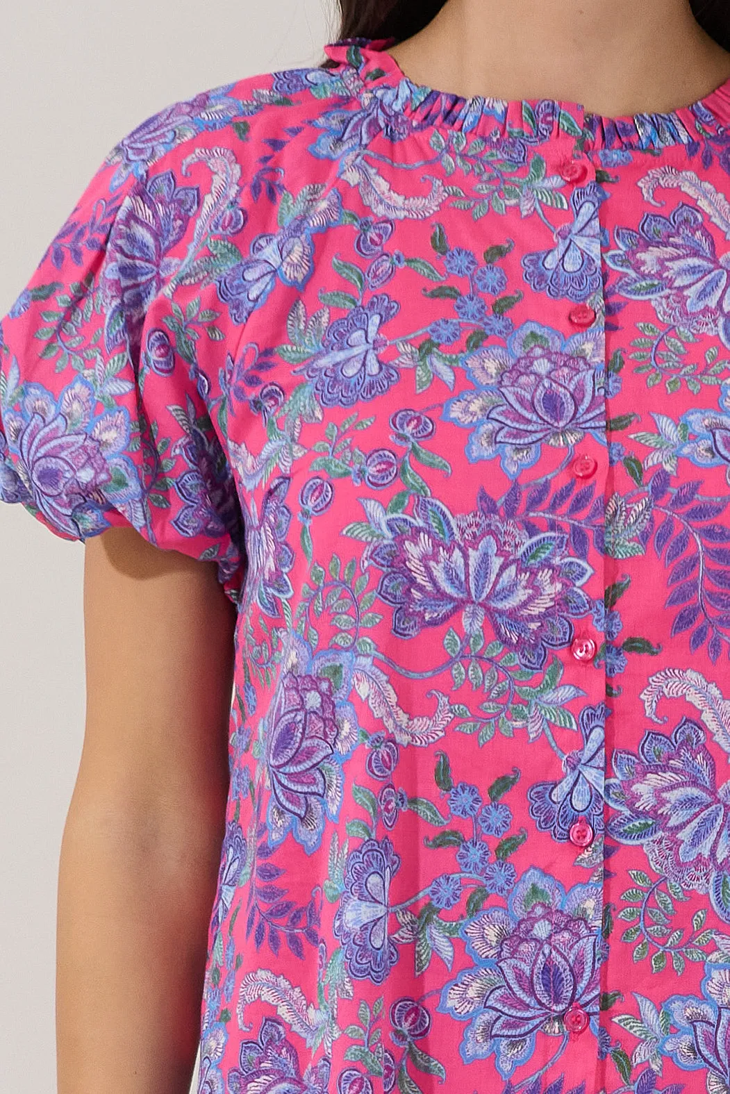 Avy Button Down Top Floral sold by Sugarlips product image thumbnail 5