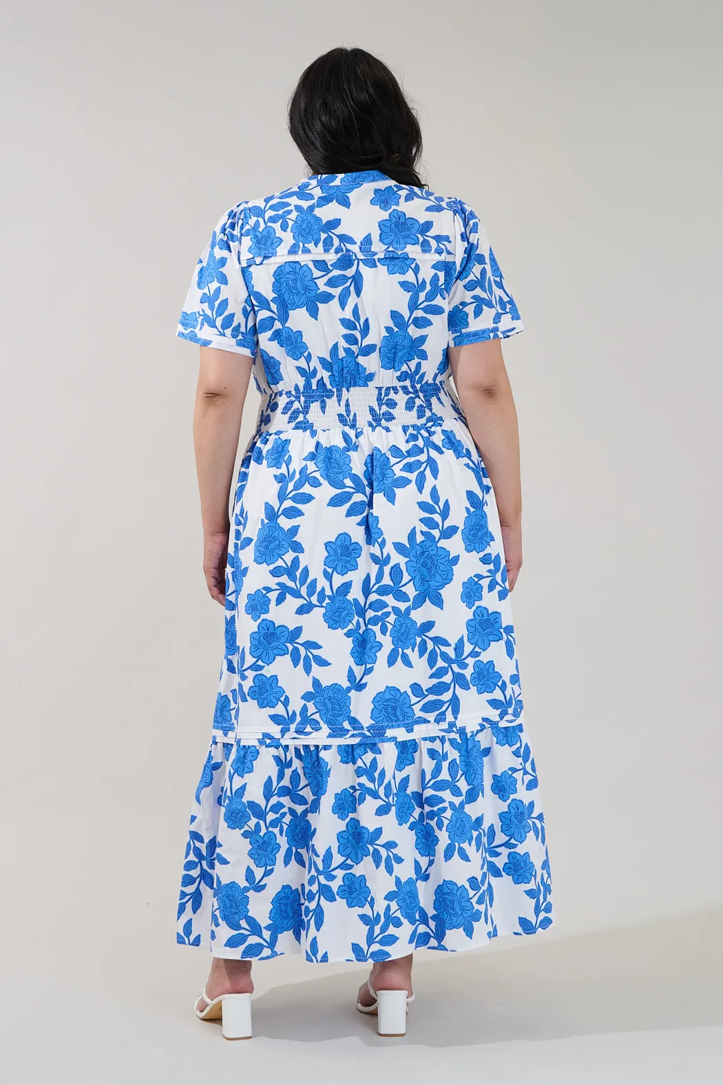 Belraj Poplin Maxi Dress Glantis Floral Curve sold by Sugarlips product image thumbnail 2