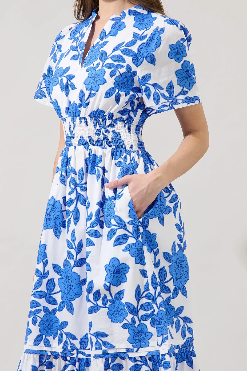 Belraj Poplin Maxi Dress Glantis Floral sold by Sugarlips product image thumbnail 4