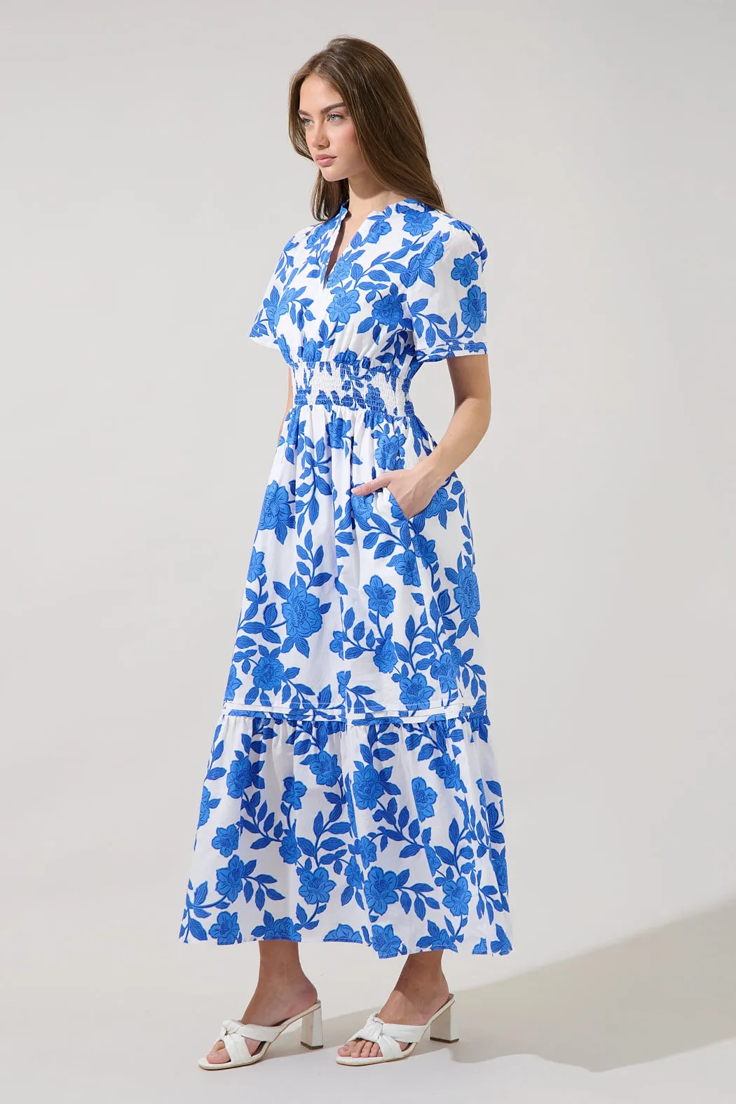 Belraj Poplin Maxi Dress Glantis Floral sold by Sugarlips product image thumbnail 3