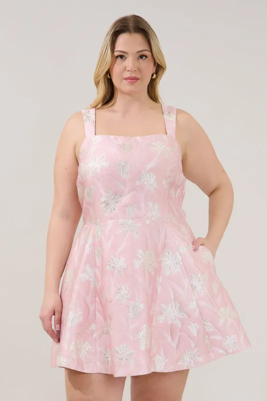 Blakely Jacquard Elvisa Mini Dress Curve made by Sugarlips